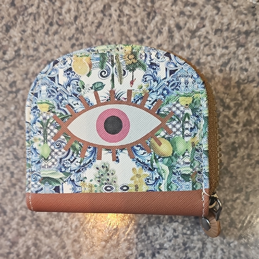 Evil Eye NWT Coin Purse with Zipper